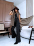 "GRACE LINE VS9006" fabric trousers - black